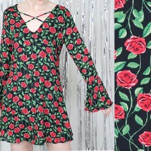 NWT Disney Snow White Bell Sleeve Mini Dress